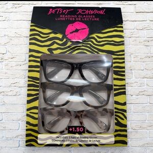 NEW Betsey Johnson Reading Glasses +1.5